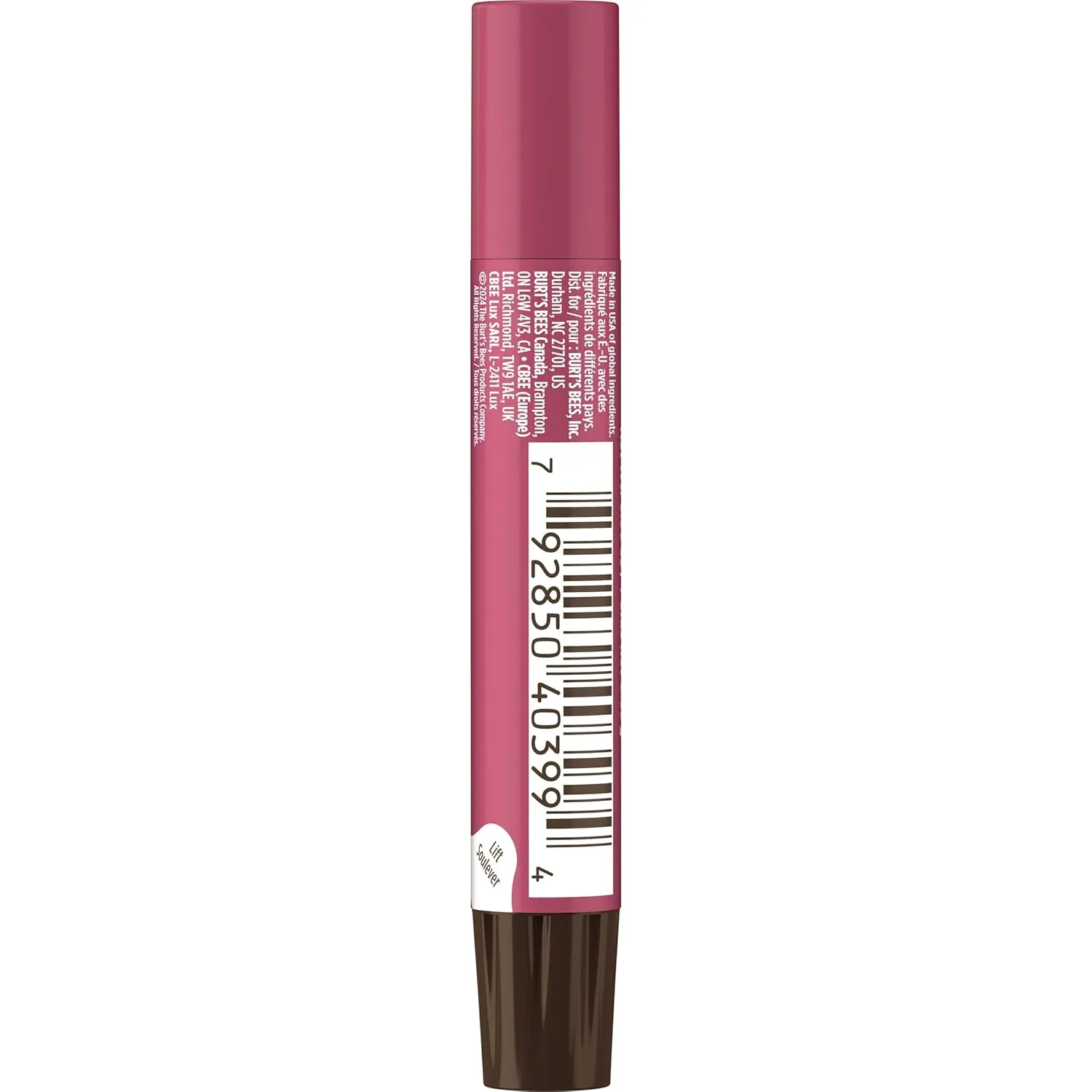 Burt's Bees Shimmer Lip Tint Set, Tinted Lip Balm Stick, Moisturizing for All Day Hydration with Natural Origin Glowy Pigmented Finish & Buildable Color, Fig (4-Pack)
