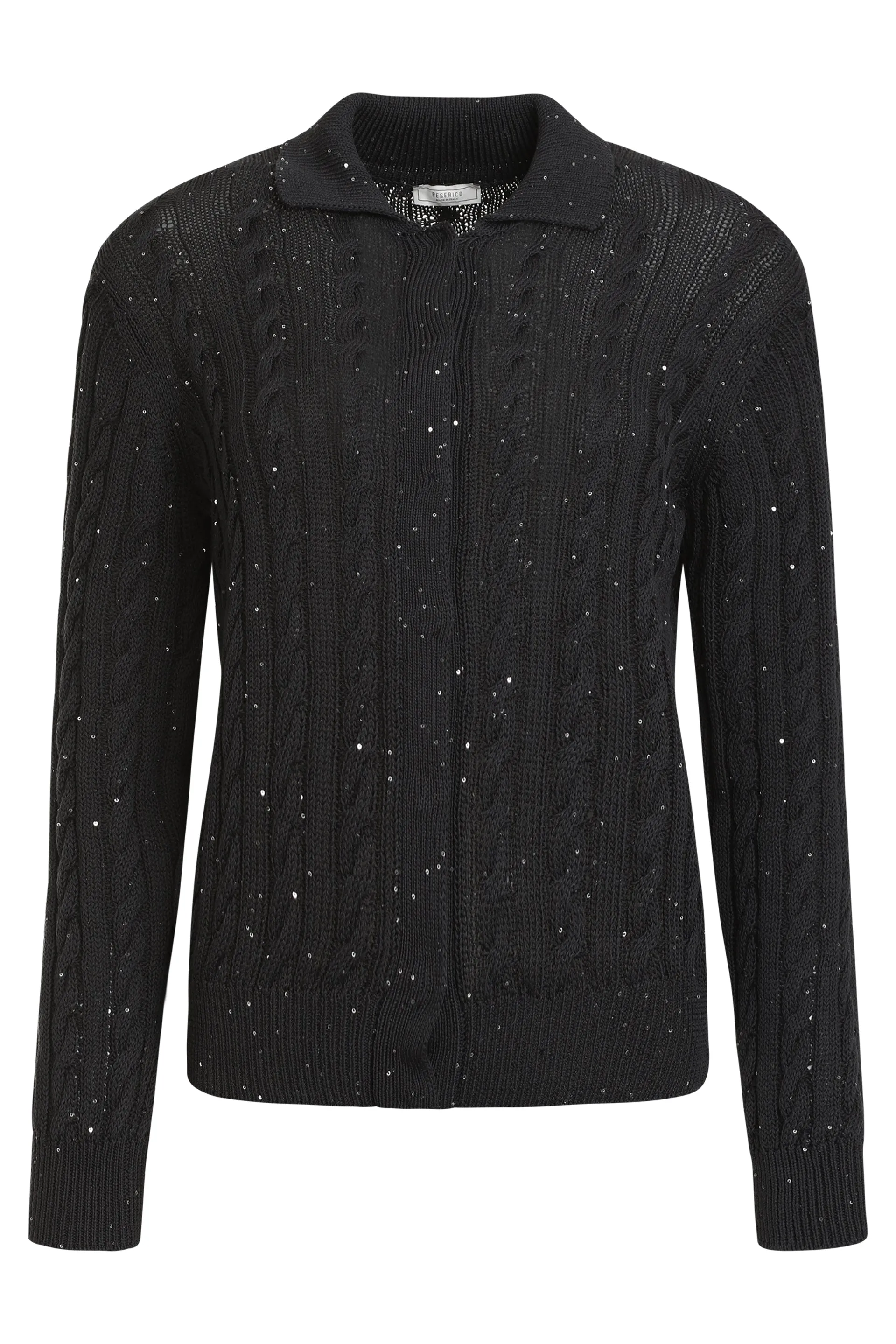 Cable knit cardigan
