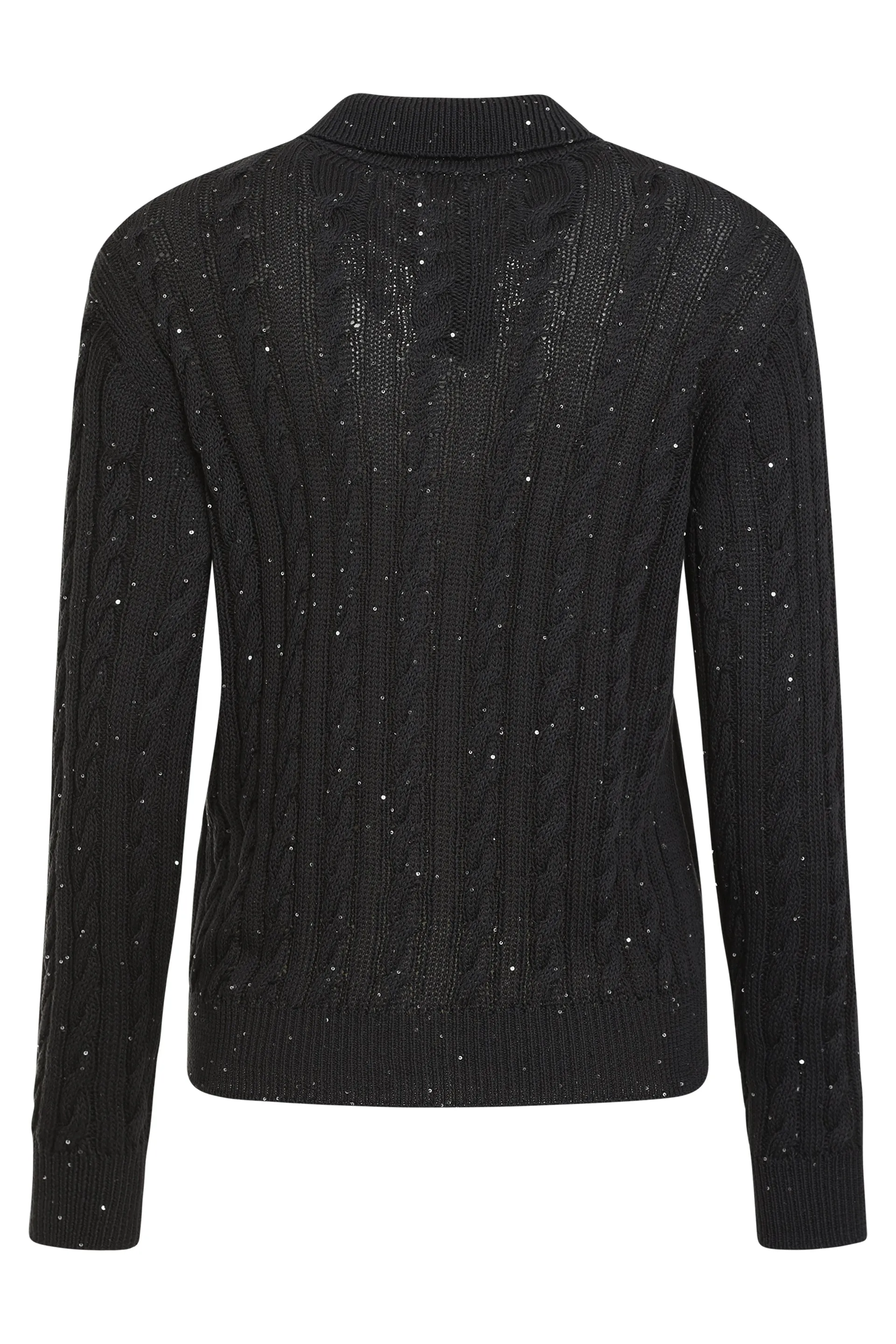 Cable knit cardigan