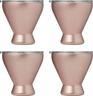 Cambridge 11 Oz Insulated Pink Cocktail Tumblers, Set Of 4, 4 Count, No Color
