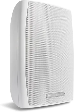 Cambridge Audio ES30 - Pair of Wired Outdoor Speakers Designed to Withstand Extreme Temperature and Humidity Differences - Including Wall Brackets with Cable Routing - White