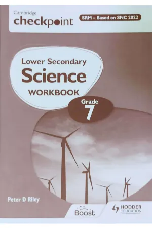 Cambridge Checkpoint Lower Secondary Science Workbook 7 (SNC aligned, Pakistan Edition - Hodder Cambridge)  [IS-A]