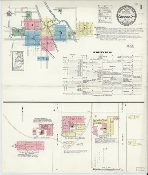 Cambridge City, Wayne County, Indiana 1913 (Sheet 1 of 8)