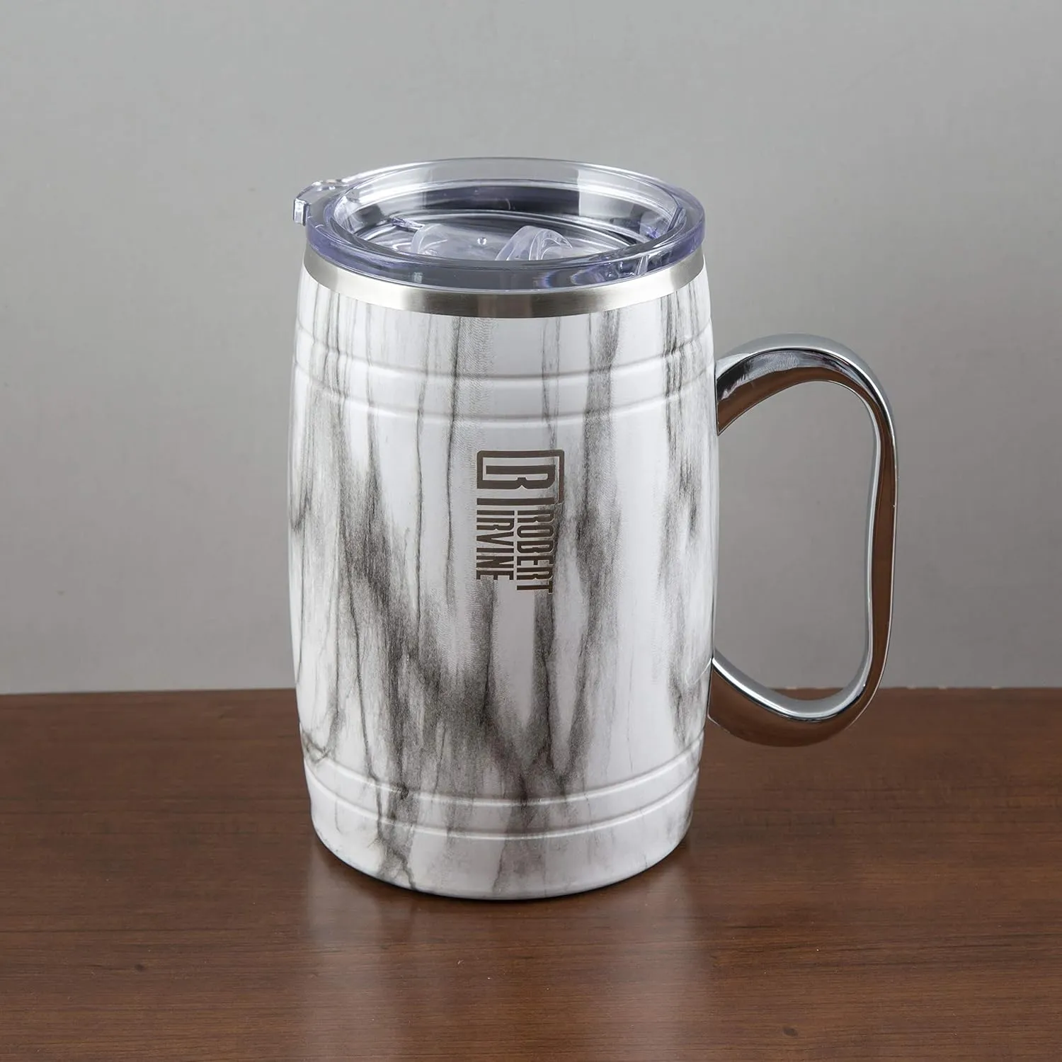 Cambridge ERI028NZ2BPTR Robert Irvine 20 Oz Marble Insulated Beer Mugs, Set Of 2
