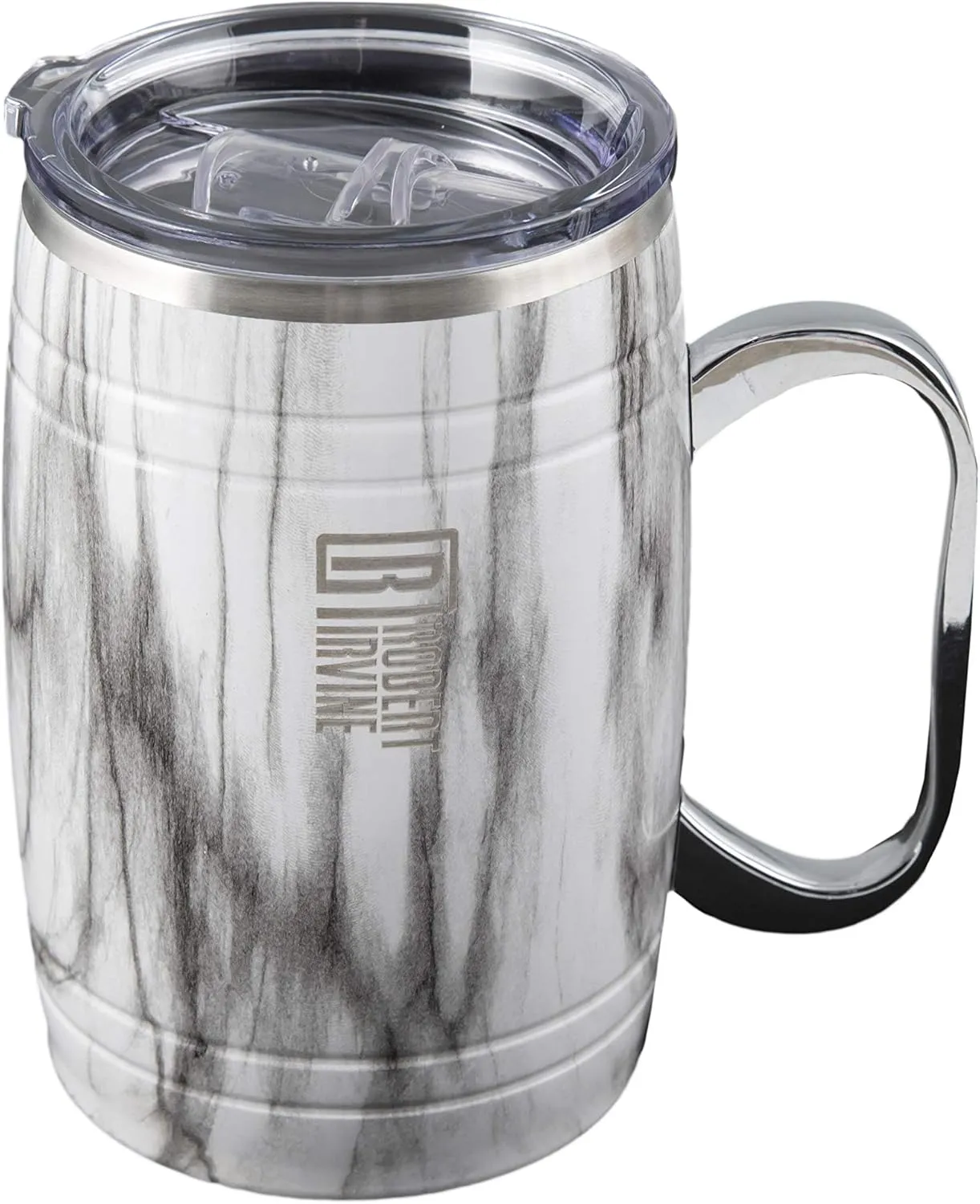 Cambridge ERI028NZ2BPTR Robert Irvine 20 Oz Marble Insulated Beer Mugs, Set Of 2