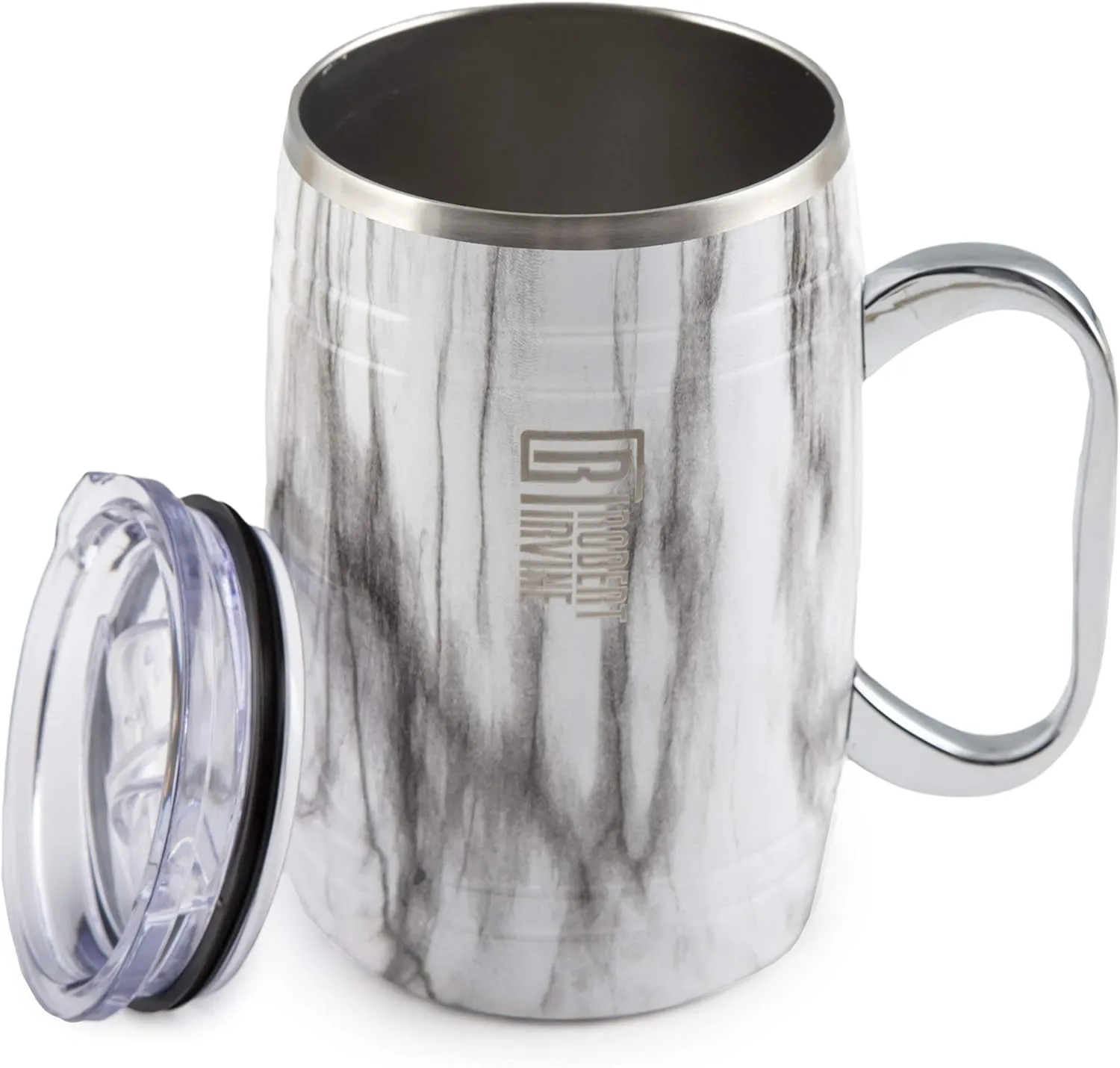 Cambridge ERI028NZ2BPTR Robert Irvine 20 Oz Marble Insulated Beer Mugs, Set Of 2