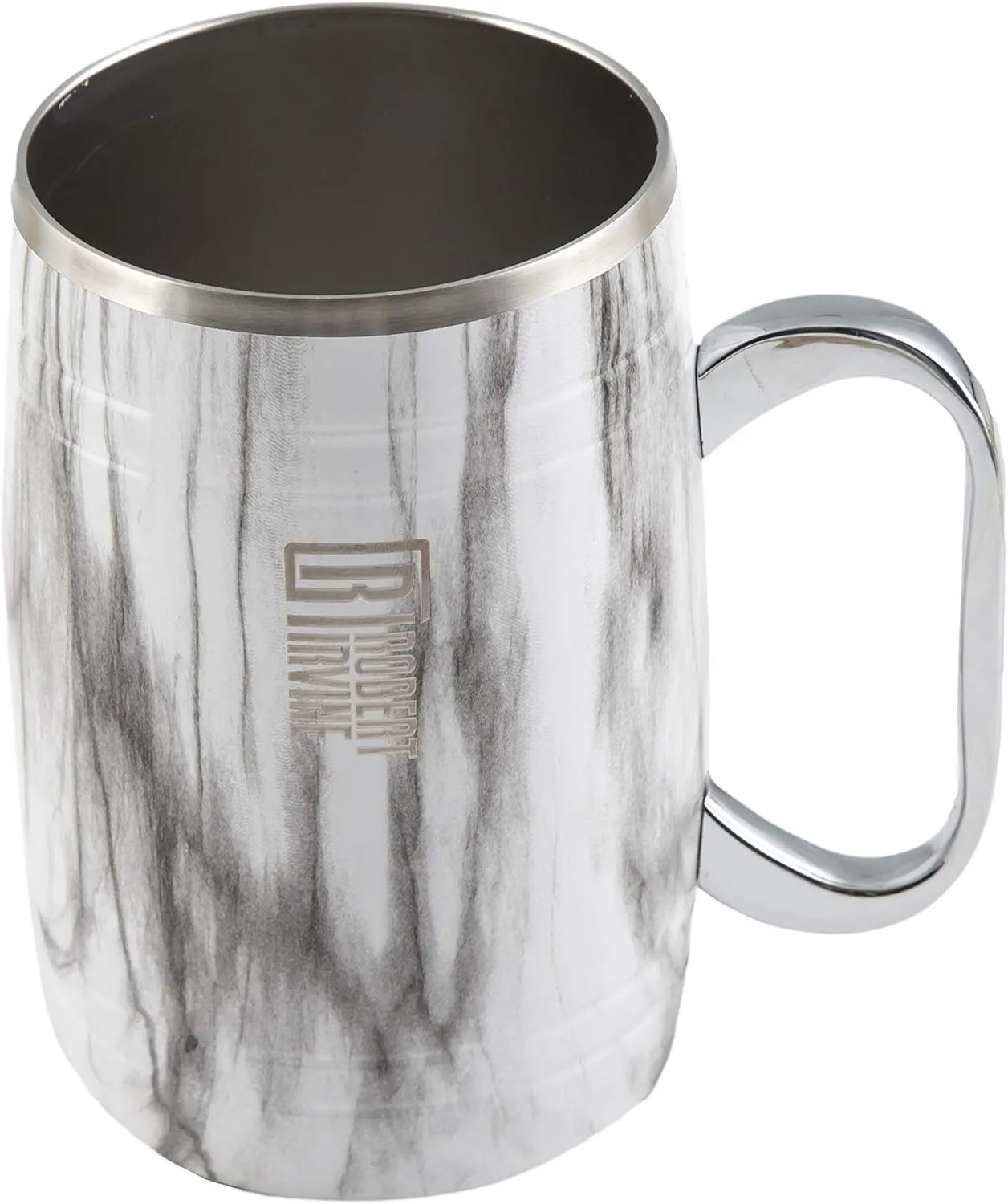 Cambridge ERI028NZ2BPTR Robert Irvine 20 Oz Marble Insulated Beer Mugs, Set Of 2