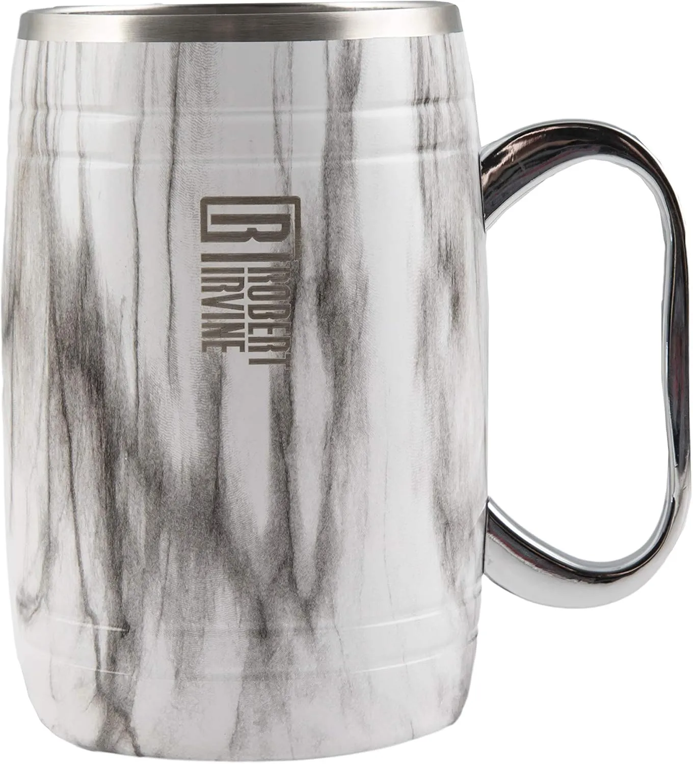 Cambridge ERI028NZ2BPTR Robert Irvine 20 Oz Marble Insulated Beer Mugs, Set Of 2