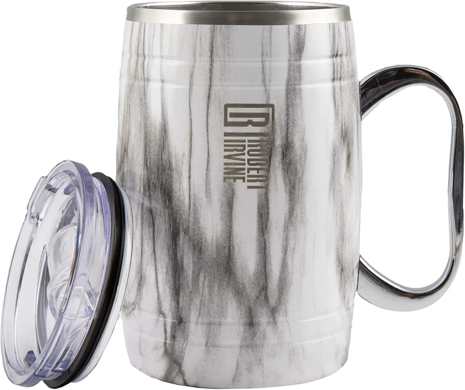 Cambridge ERI028NZ2BPTR Robert Irvine 20 Oz Marble Insulated Beer Mugs, Set Of 2