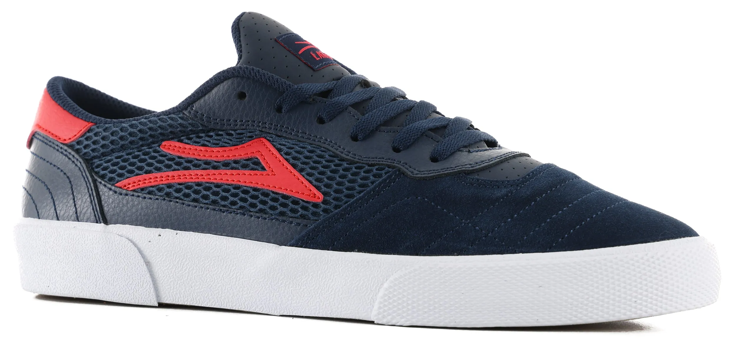 Cambridge - Navy/Red Suede