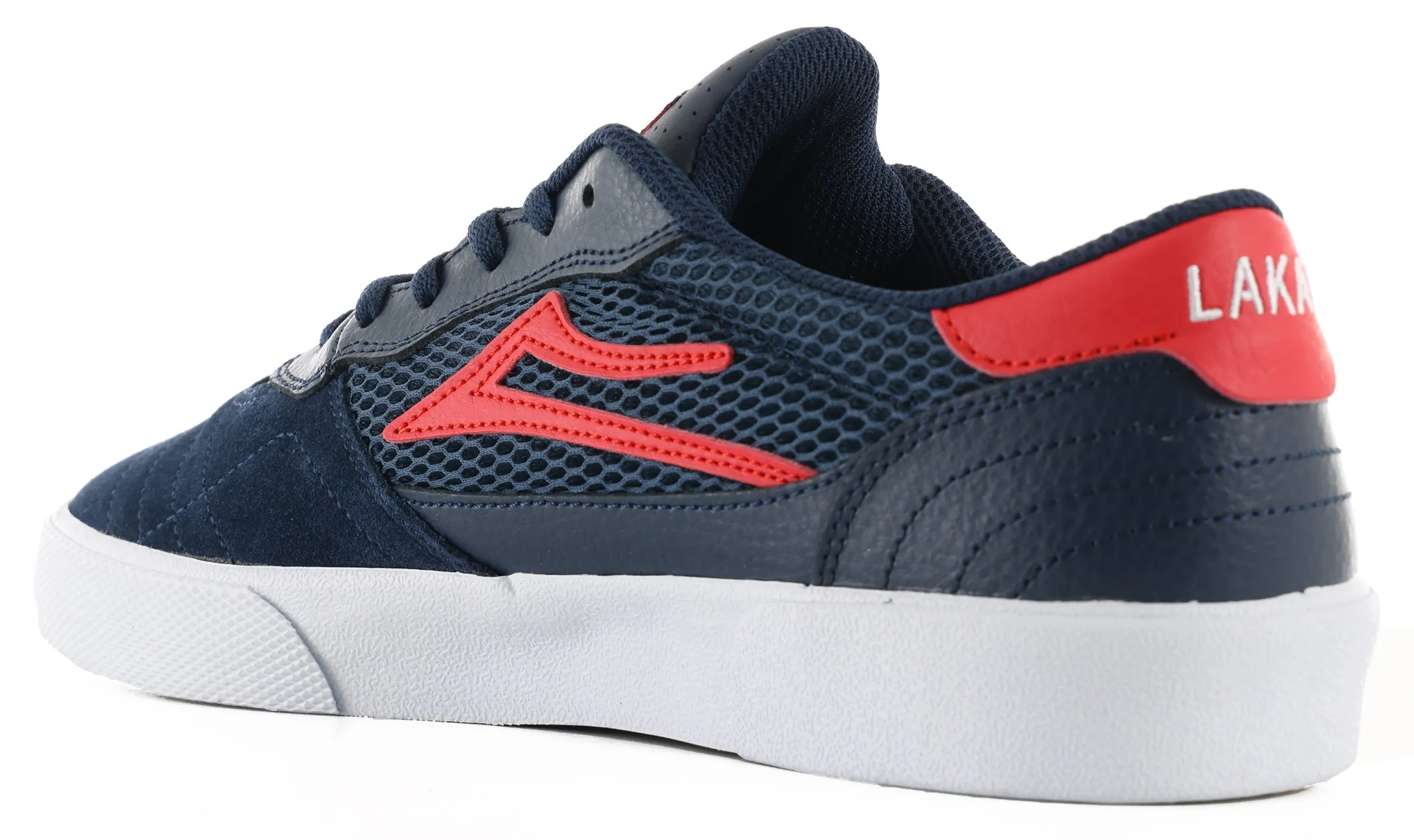 Cambridge - Navy/Red Suede