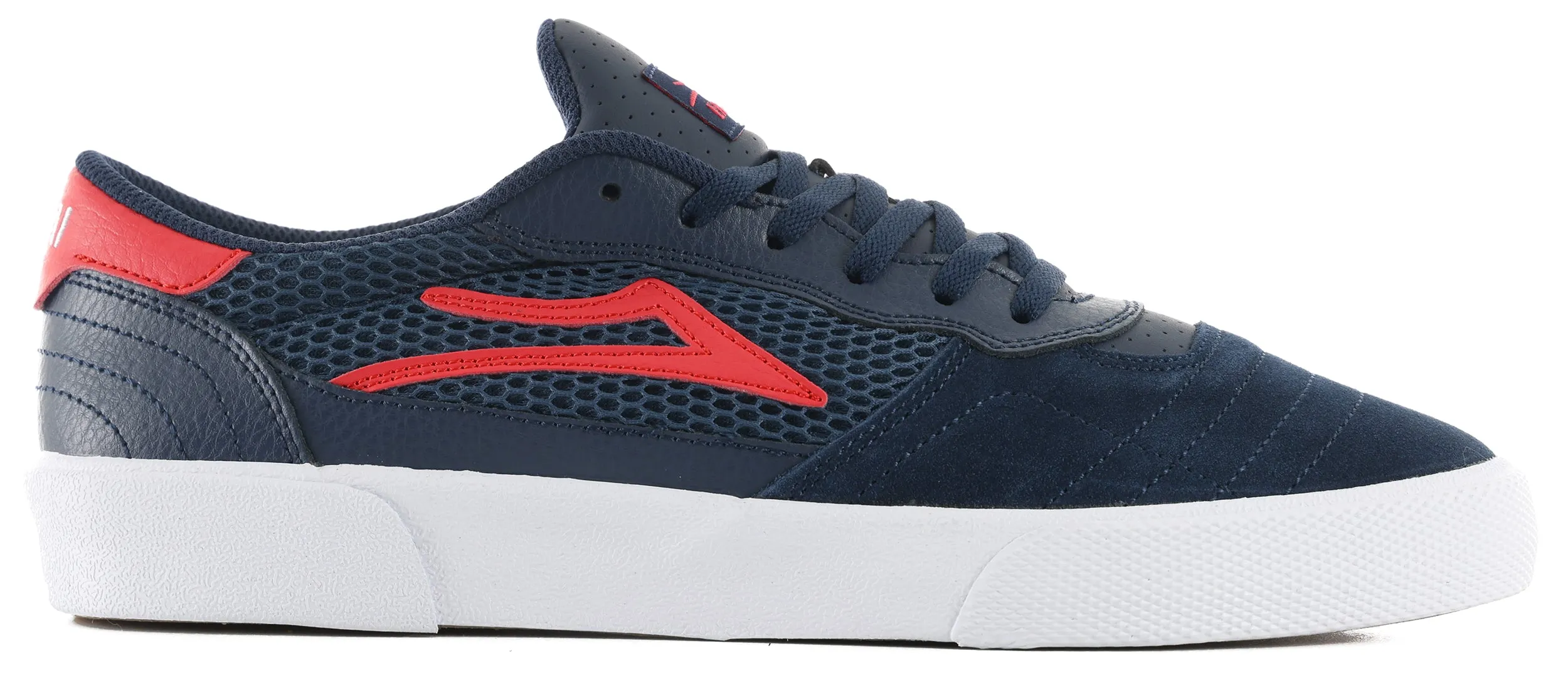 Cambridge - Navy/Red Suede