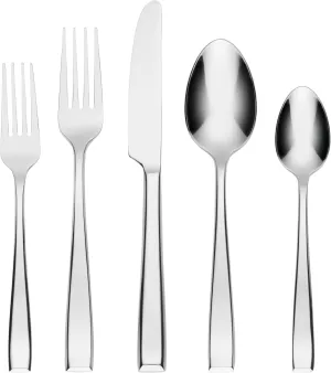 Cambridge Readington Mirror Piece Flatware Set, 20 Count, No Color