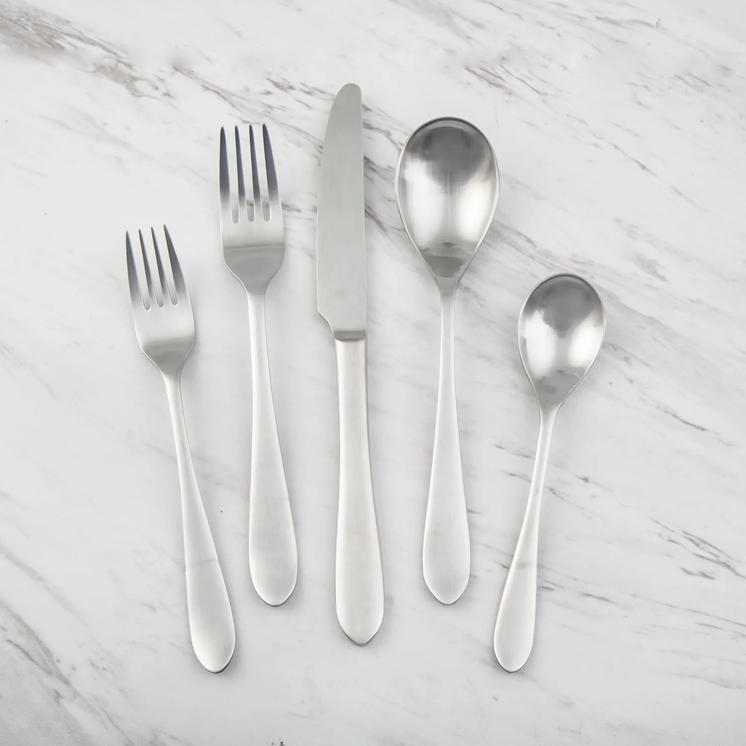 Cambridge Satin Colby Piece Flatware Set, 20 Count