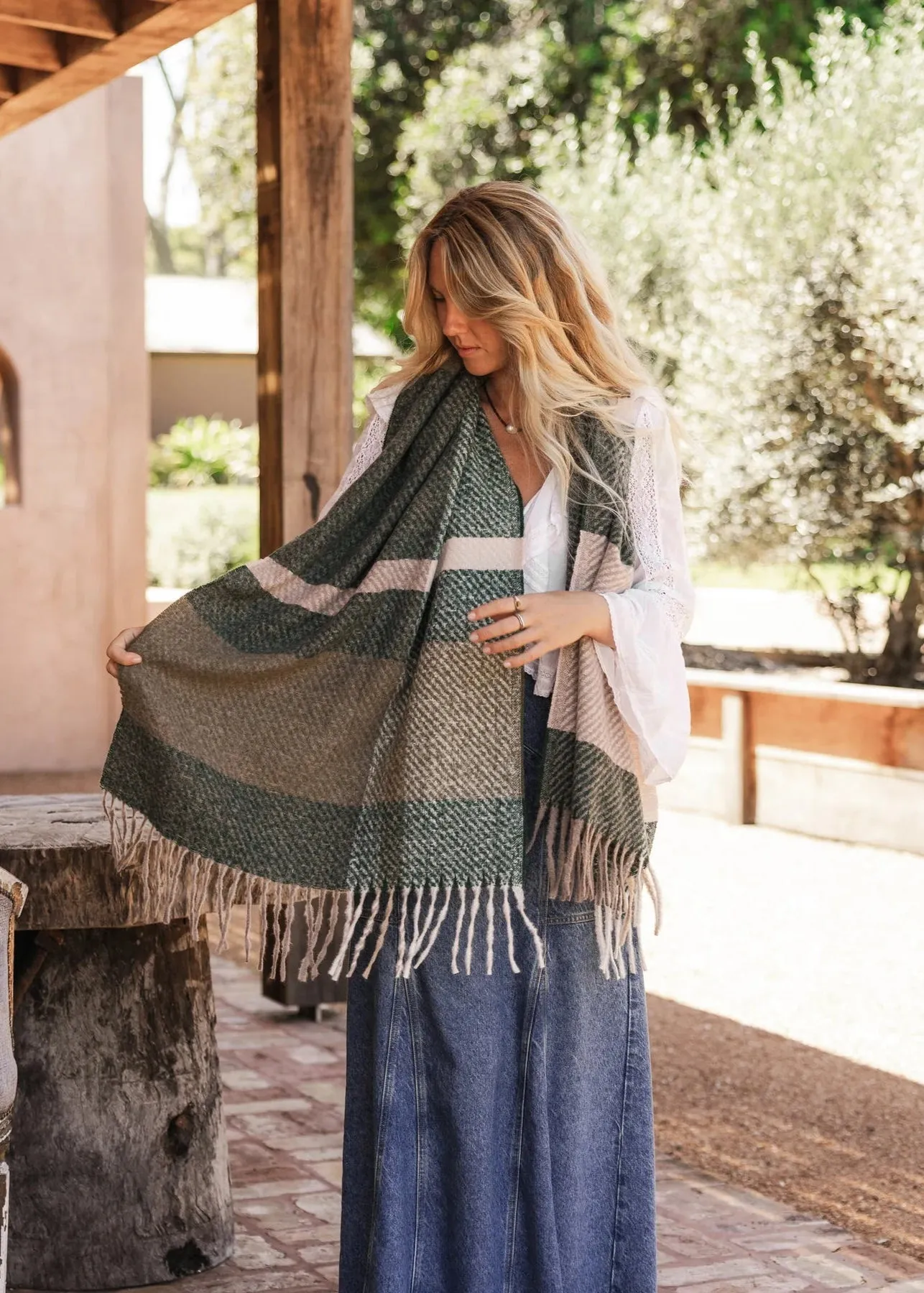 Cambridge Scarf - Forest Green