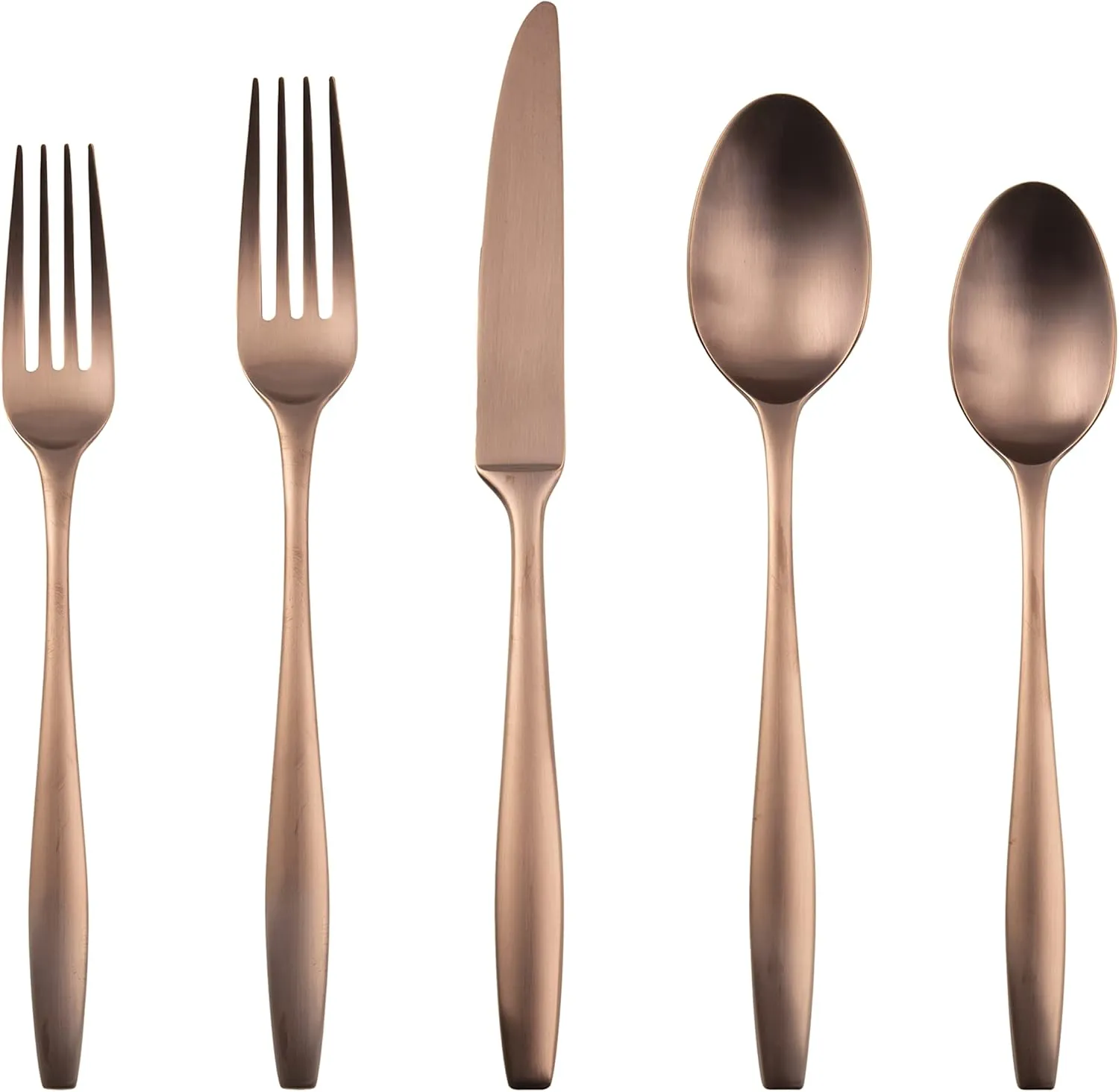 Cambridge Silversmiths Katerina Copper Satin 20-Piece Flatware Set, Service for 4