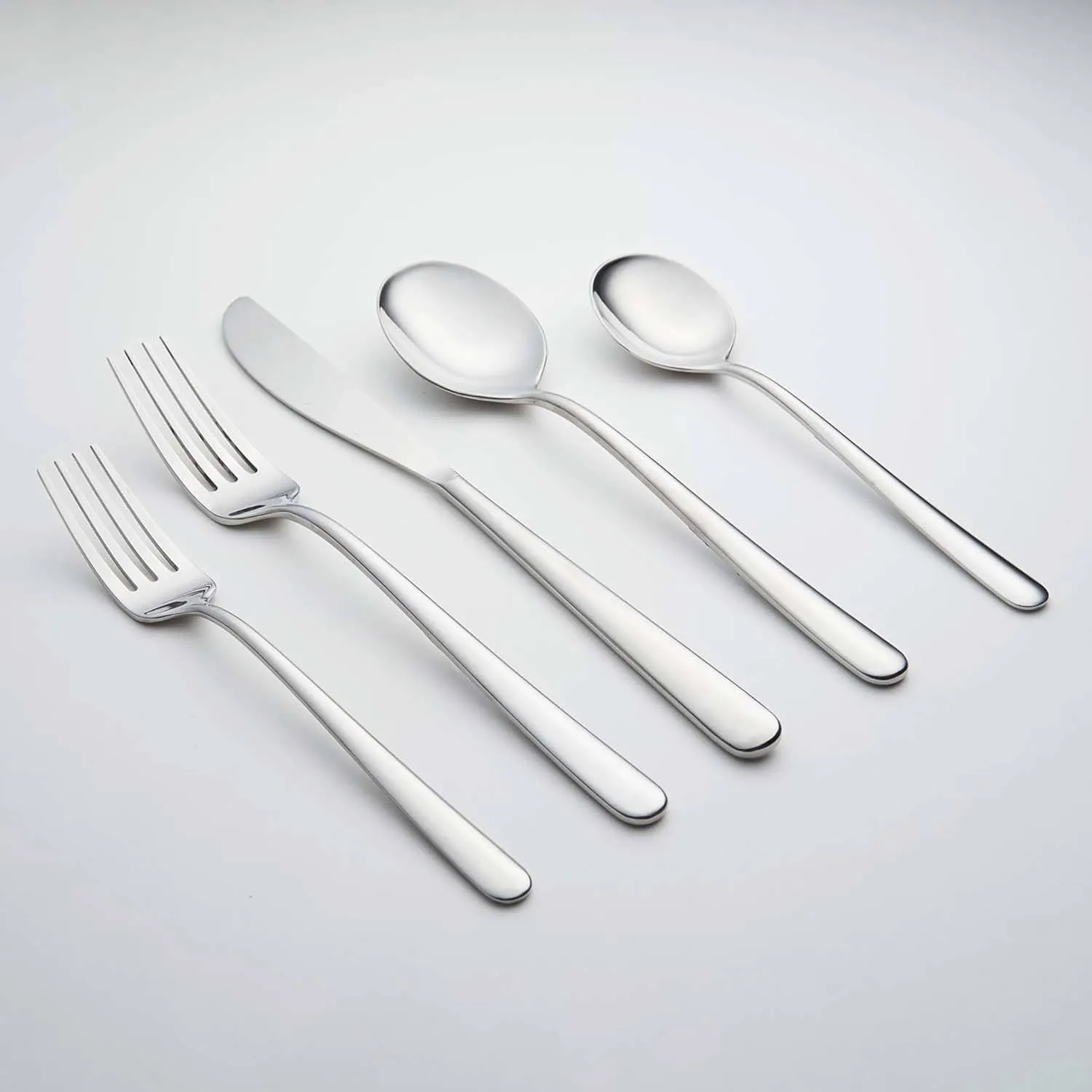 Cambridge Silversmiths Lorenn Mirror 20-Piece Flatware Set, Service for 4