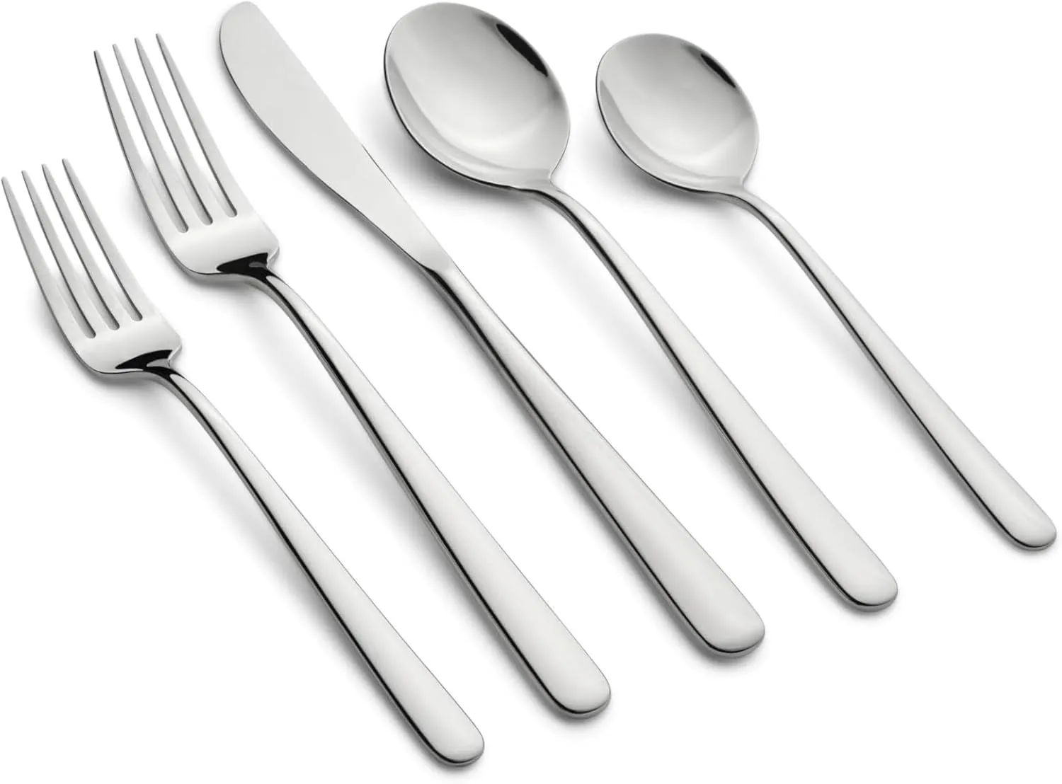 Cambridge Silversmiths Lorenn Mirror 20-Piece Flatware Set, Service for 4