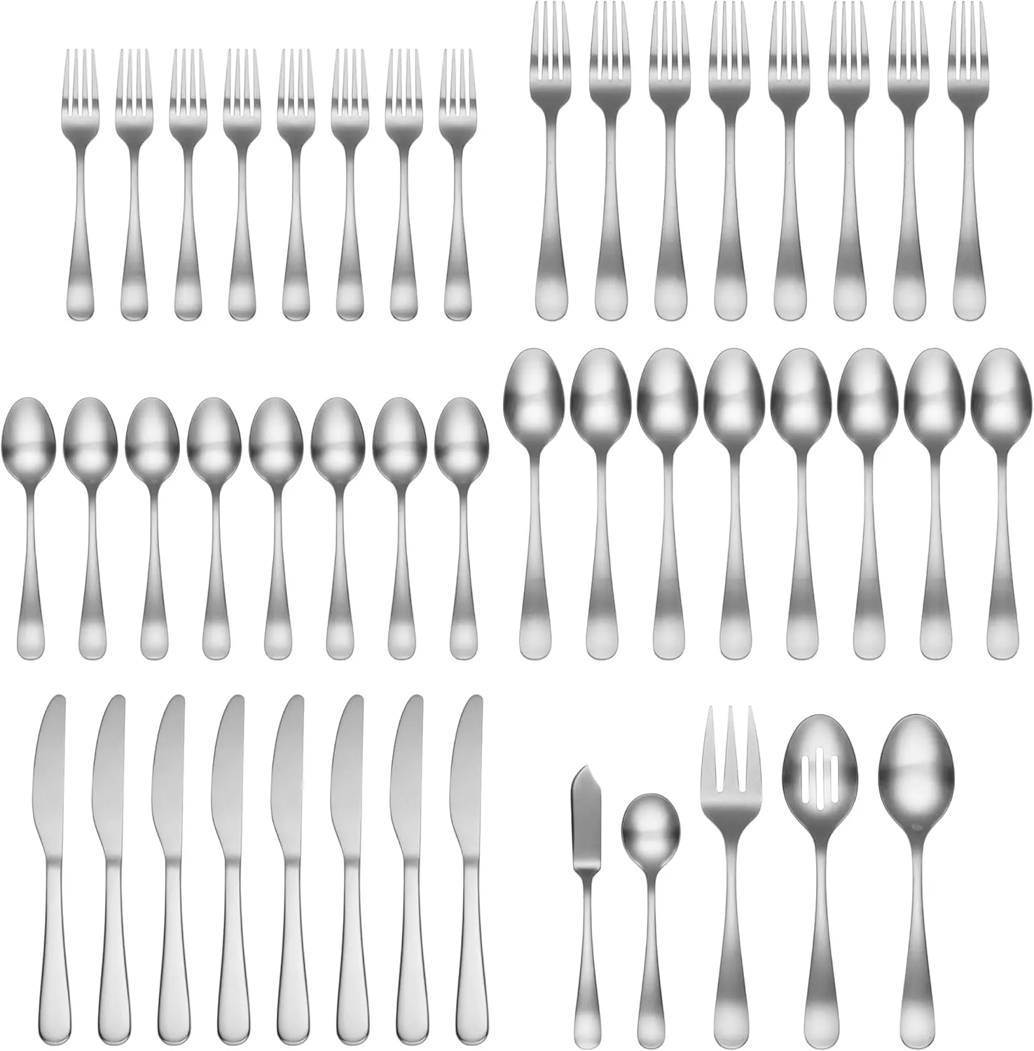 Cambridge Silversmiths Rhiannon Satin 45-Piece Flatware Set