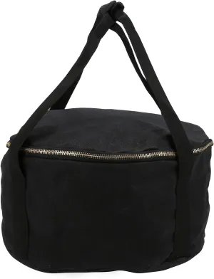 Camping Storage Bag, Portable Cast Iron Pan Stoves Carry Bag Camping Tableware Storage Bag,Travel Bag for Cookware Frying Pans Utensils Camping (Black)