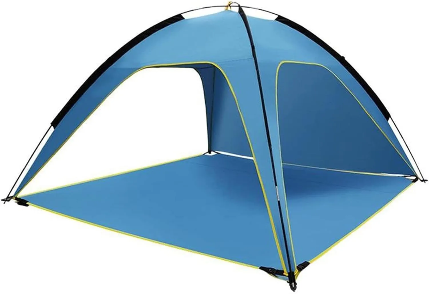 Camping Tent Outdoor Quick-Opening Tourist Tent Folding Sun Protection Picnic Tent Fishing Beach 3-Sided Ventilation Rainproof