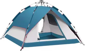 Camping Tent - Portable Automatic Quick-Open Waterproof Sunshade for Camping and Glamping - Folding Design for Easy Setup and Transport