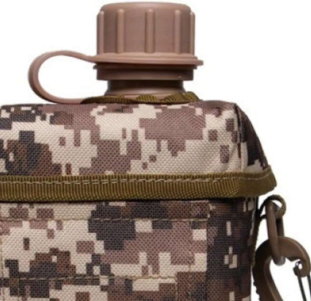 Camping Water Canteen Portable 2l Flask Military Army Water Kettle Outdoor Camping Hiking Canteen for Outdoor Survival Backpacking
