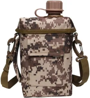 Camping Water Canteen Portable 2l Flask Military Army Water Kettle Outdoor Camping Hiking Canteen for Outdoor Survival Backpacking