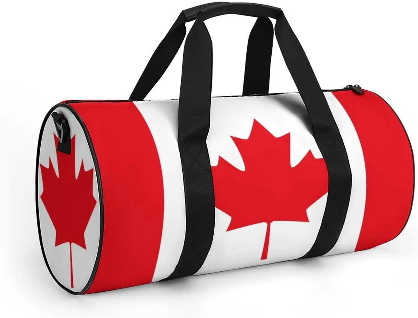 Canadian Flag Large Gym Duffel Bag Dry Wet Separation for Men Women Travel Workout