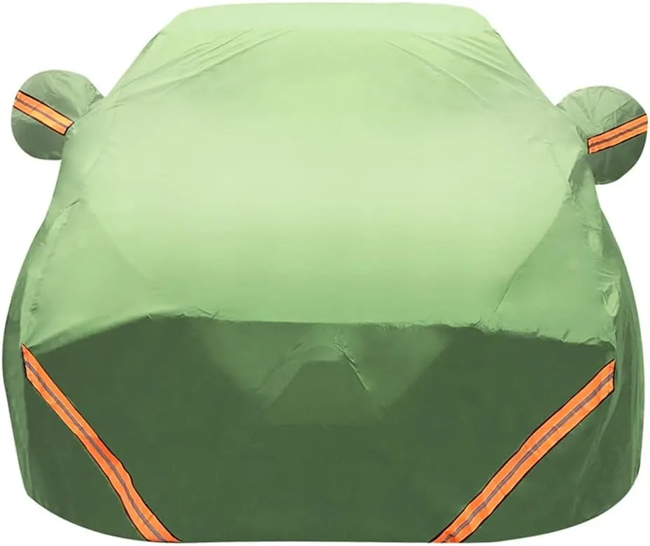 Car Cover Compatible with Buick Excelle 2011, Outdoor Waterproof Tarpaulin Windshield Cover(Green)
