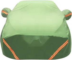 Car Cover Compatible with Buick Excelle 2011, Outdoor Waterproof Tarpaulin Windshield Cover(Green)