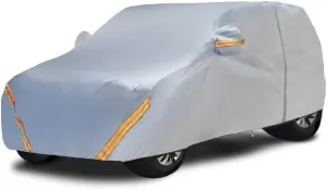 Car Cover Compatible with Nissan Juke Tekna , Waterproof SUV Outdoor Full Cover All Weather Rain Sun Uv Protection(Silver)