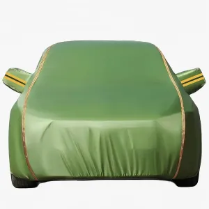 Car Cover for Ligier IXO, JS50, JS5OL, JS |Waterproof Breathable UV-Proof Oxford Cloth Full car Cover,All-Weather Weatherproof Outdoor Car Tarpaulin,Customizable Cover with Zipper (Color : Green, Si