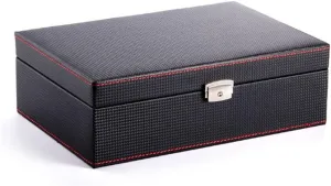 Carbon Fiber Leather Watch Finishing Display Box Watch Mechanical Watch Jewelry Storage Box