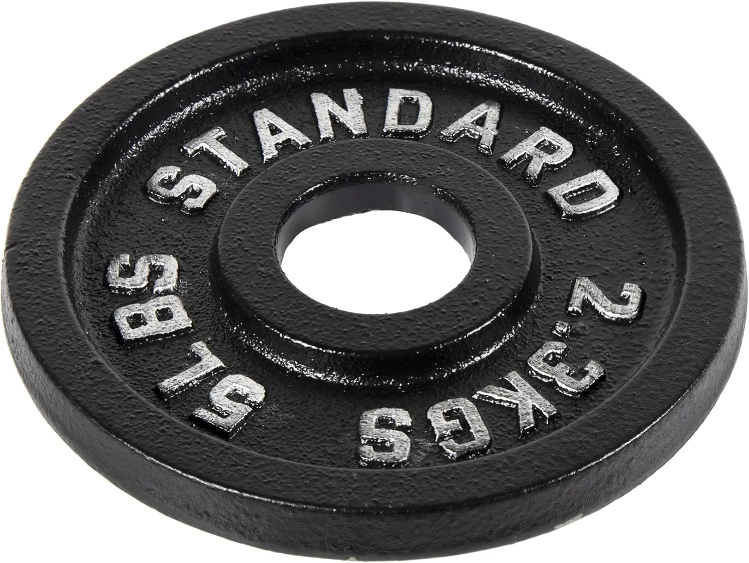 Cast Iron Plate Weight Plate for Strength Training and Weightlifting, Olympic or Standard, Multiple Sizes