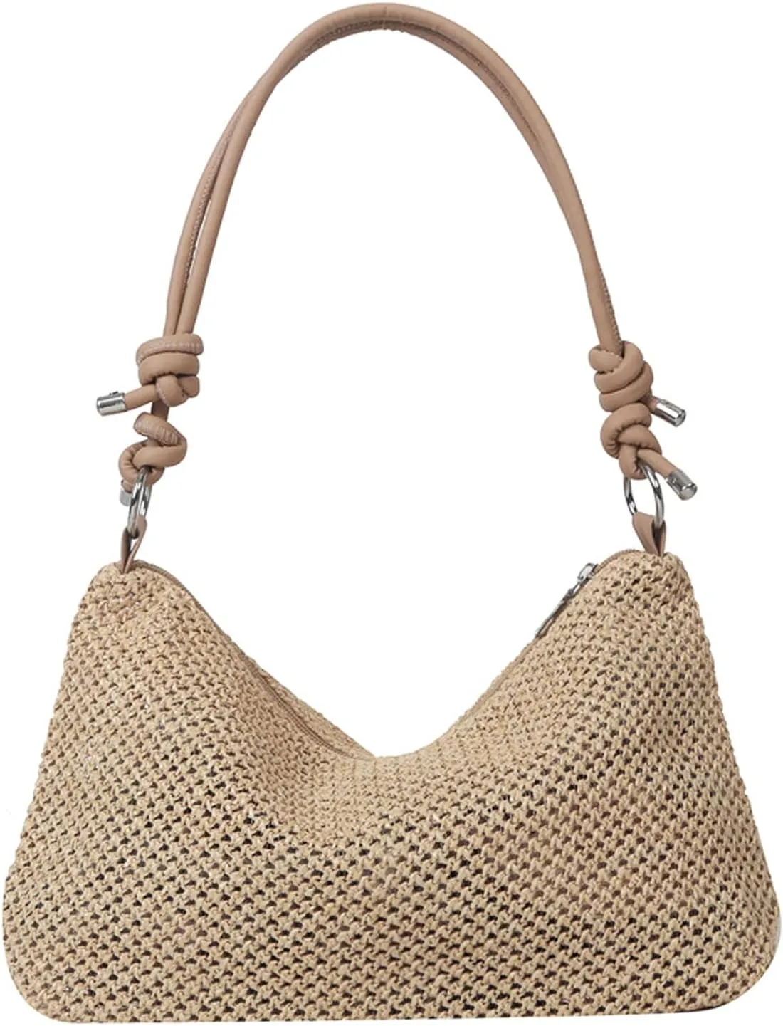 Casual Beach Tote Bag, Straw Beach Bag Fashion Shoulder Bag Crossbody Bag, For Beach Picnic Vacation
