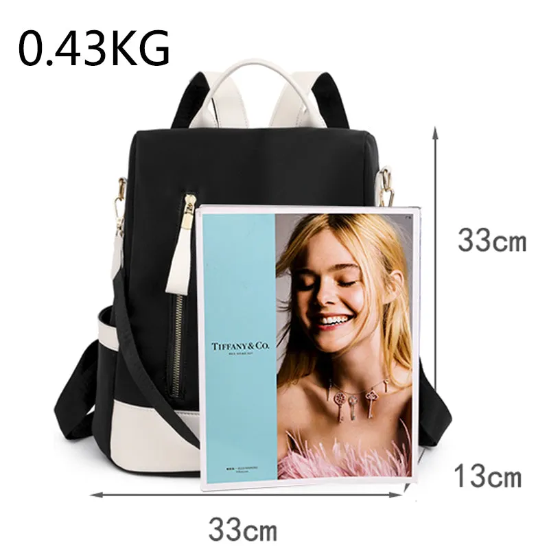 Casual Oxford Cloth Travel Single Shoulder Women Backpack
