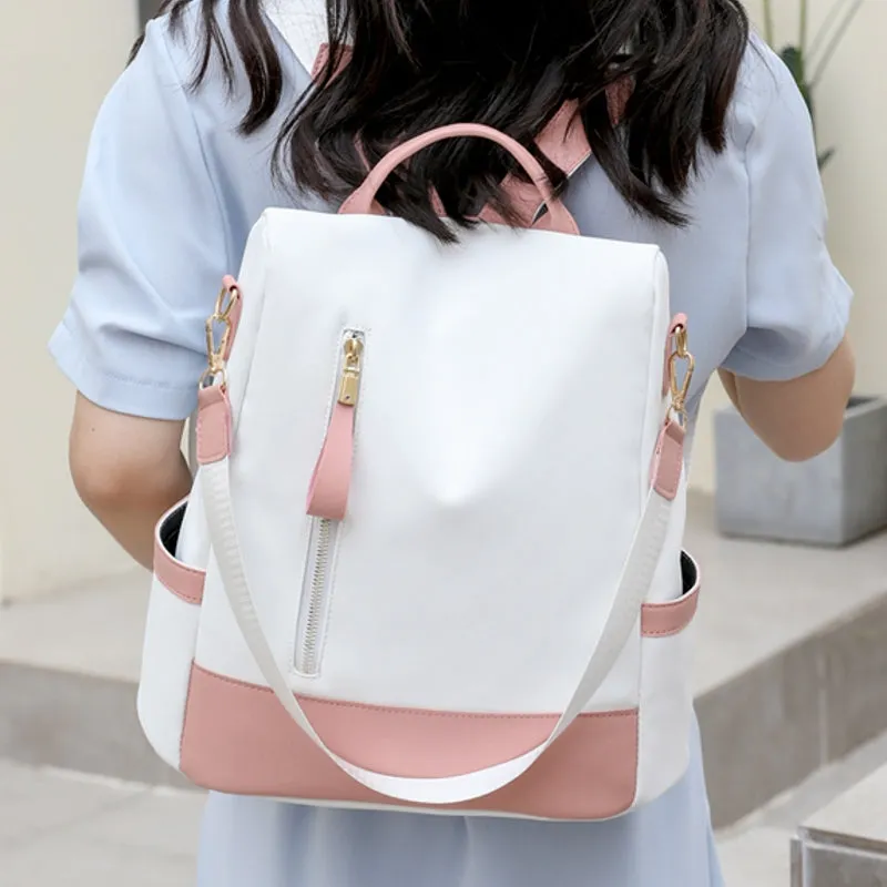 Casual Oxford Cloth Travel Single Shoulder Women Backpack