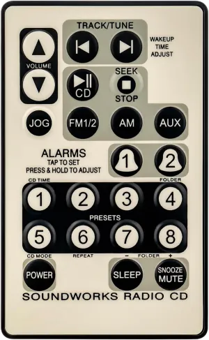 CD740RC Remote Control Replace for Cambridge CD 740 SoundWorks Radio CD