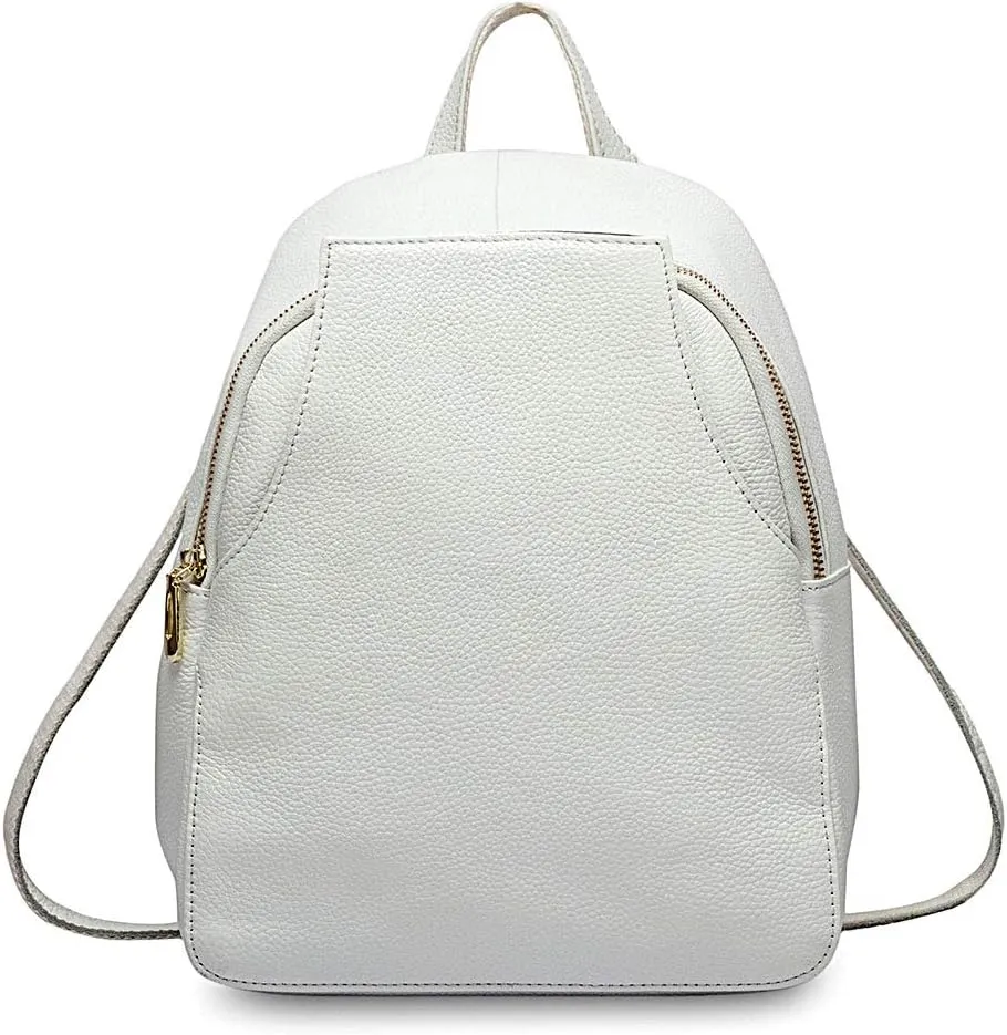 Charm Women Backpack 100% Genuine Leather Anti-theft Button Elegant Female Travel Bags ZCN0326