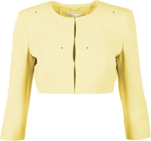 Chic Rhinestone Embellished Short Women's Jacket