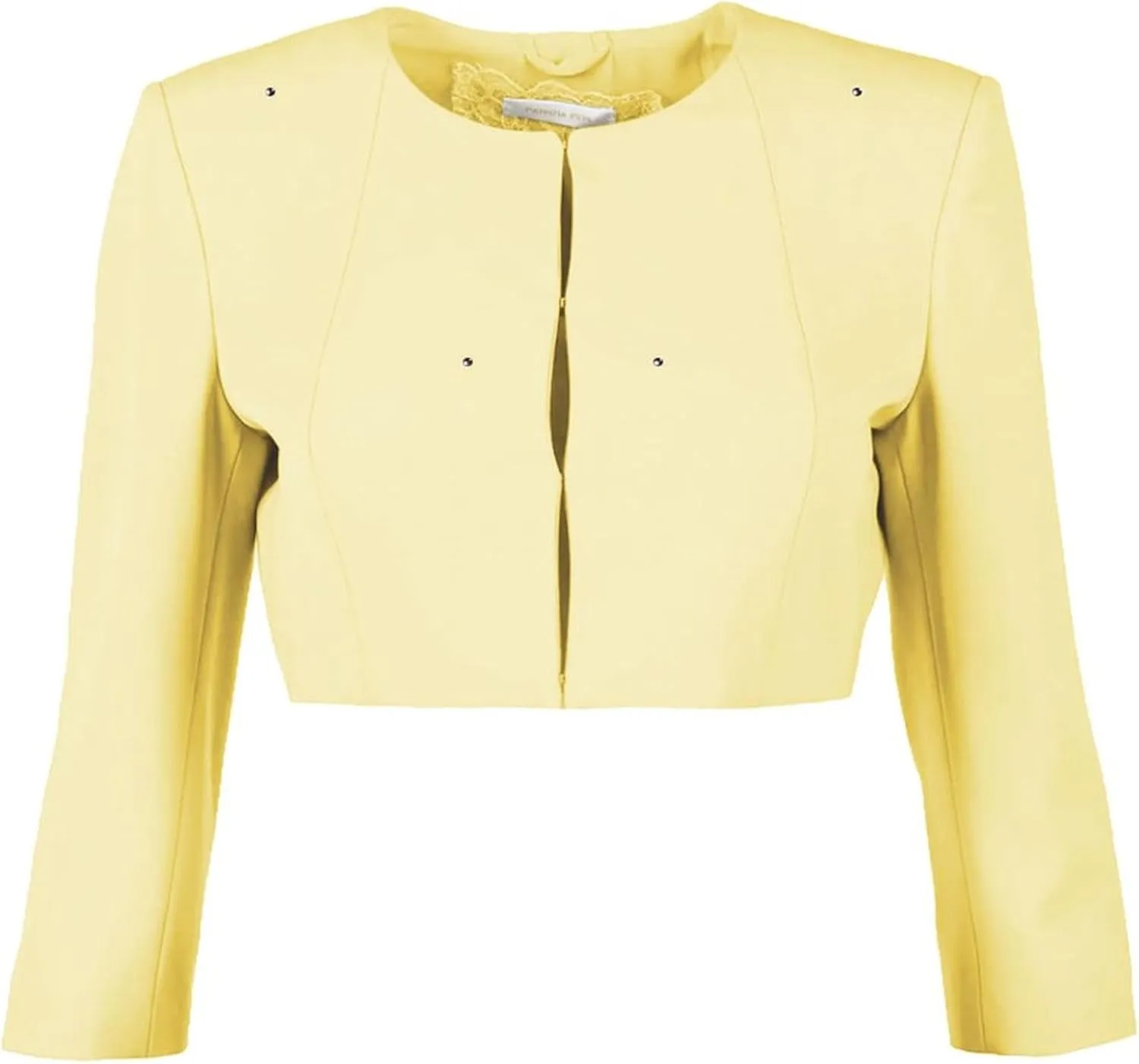 Chic Rhinestone Embellished Short Women's Jacket