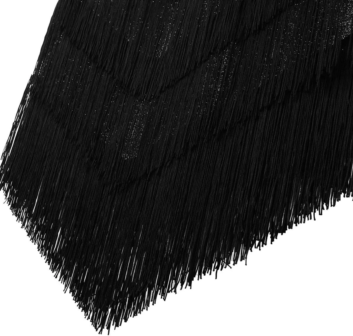 CHICTRY Women's Sequin Fringe Tassels Ballroom Samba Tango Latin Dance Dress