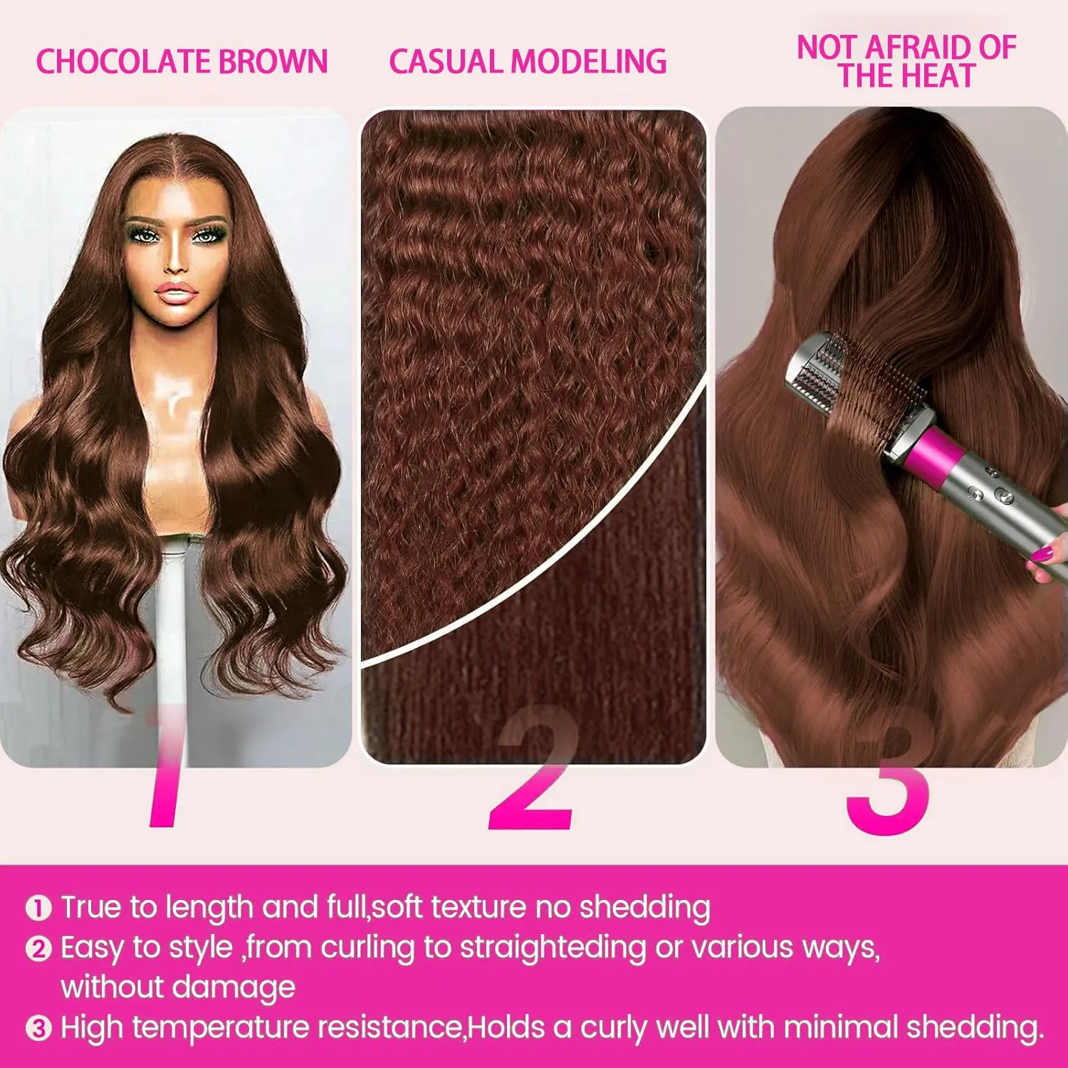 Chocolate Brown Lace Front Wig Human Hair 200 Density Body Wave 13x6 HD Lace Front Wigs Pre Plucked Colored Frontal Wigs Human Hair Brown Wigs Human Hair Wig for Women 26 Inch