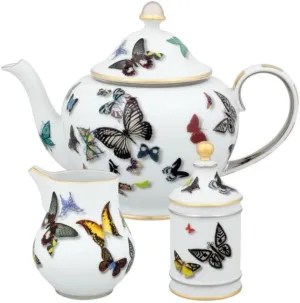 Christian Lacroix - Butterfly Parade Tea pot, creamer and sugar box set