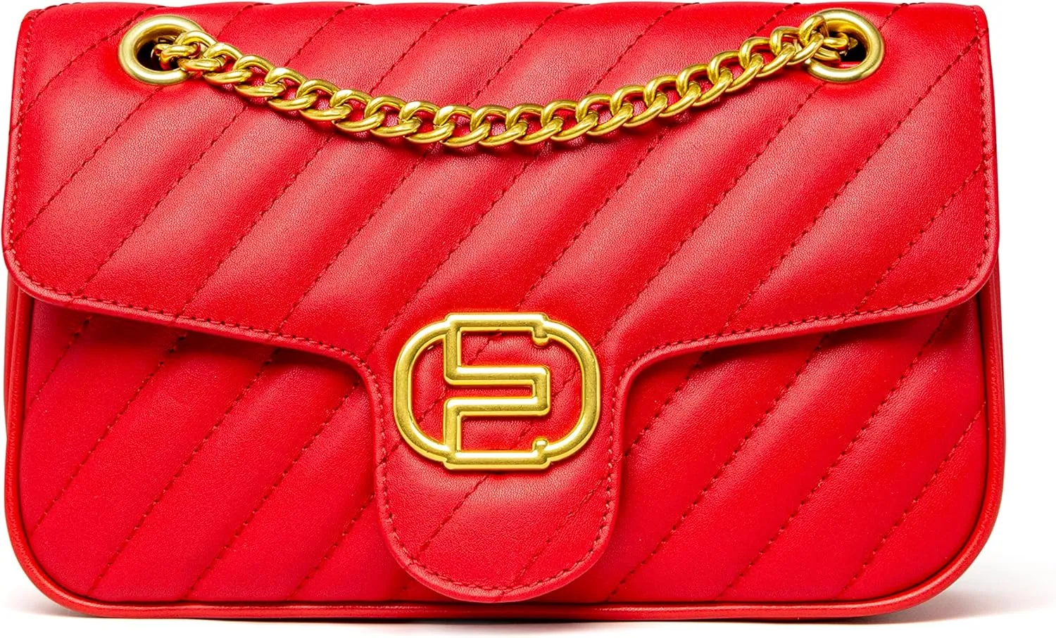 Chrysansmile Quilted crossbody bags Genuine Leather Purses for Women Trendy Medium Shoulder Bag with Chain