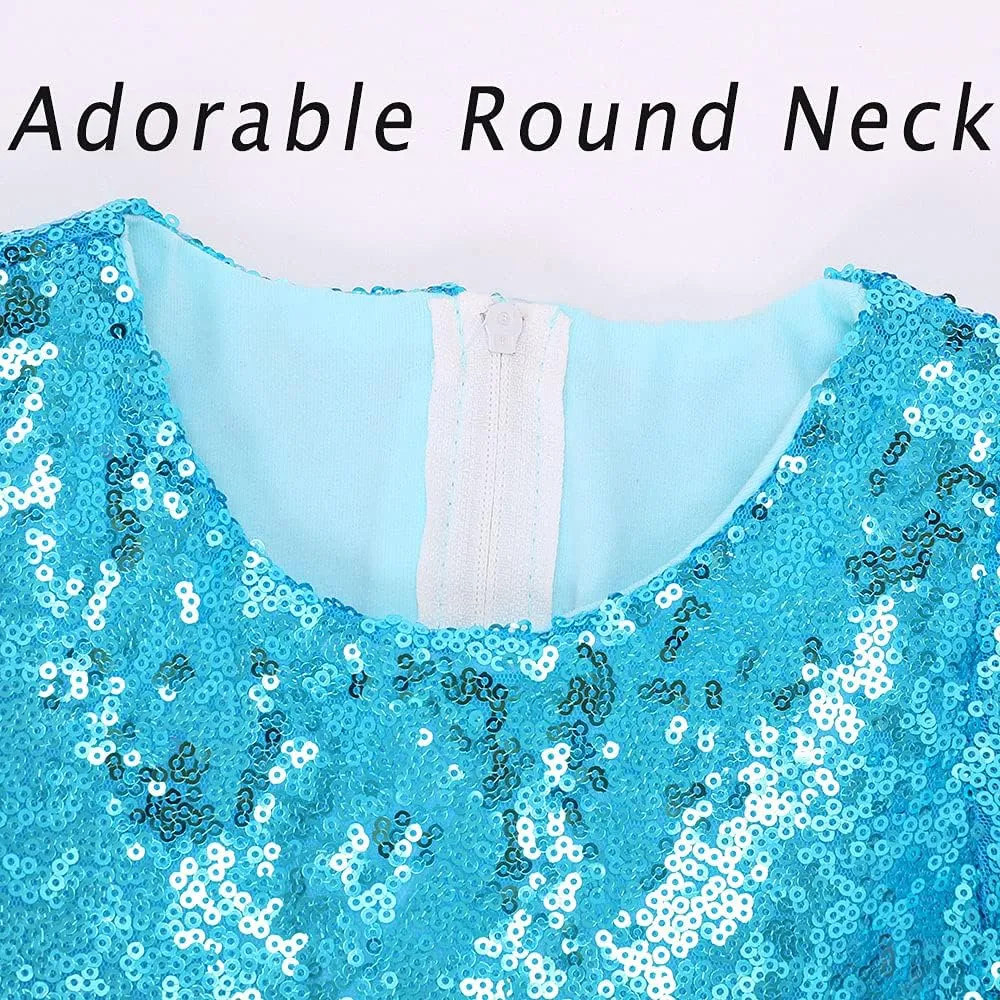 Cilucu Flower Girl Dress Baby Toddlers Sequin Dress Kids Party Dress Bridesmaid Wedding Gown