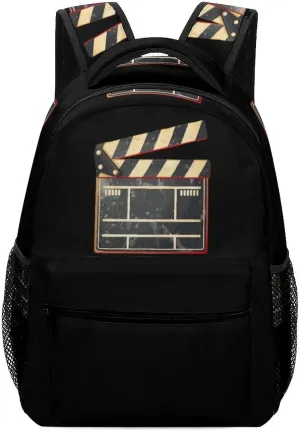 Cinema Clapper Board Travel Backpack for Men Women Lightweight Computer Laptop Bag Casual Daypack