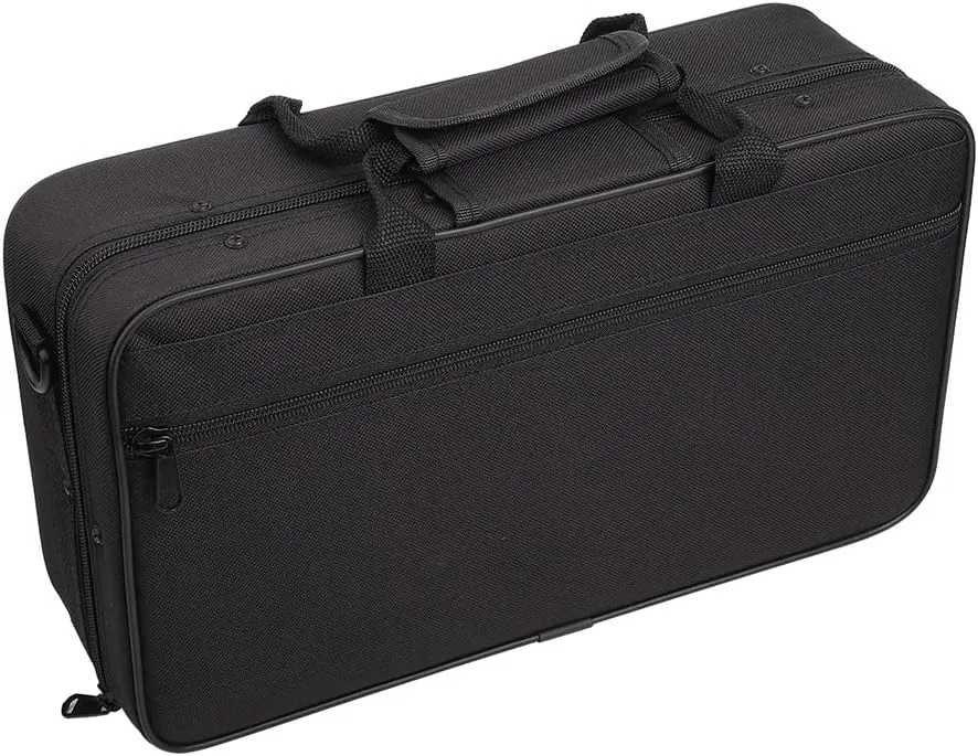 Clarinet Holder Bag - LADE Black Foam Padded Thickened Oxford Cloth Sotrage Bag with Strap - Easy Carry for Flute Owner