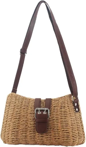 Classic Hobo Bags for Women Fashion Crossbody Bags for Women Straw Beach Bag Shoulder Bag Handbag Summer Holiday 2024